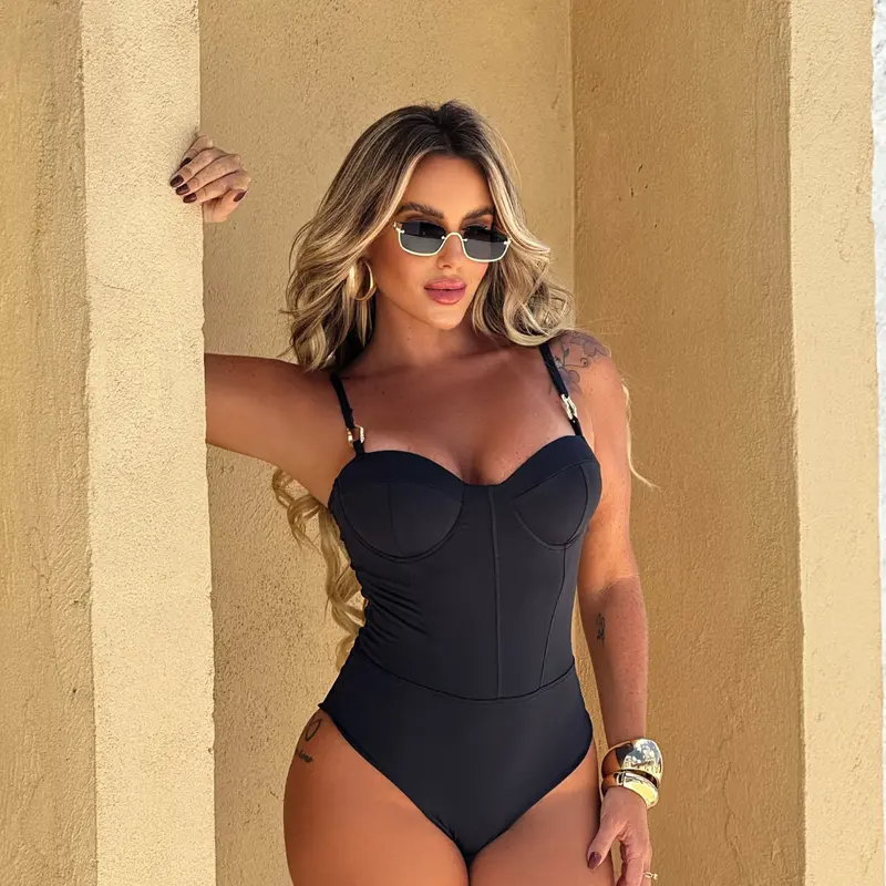 Body Maiô Feminino Elegante Blogueira